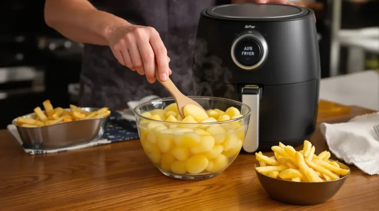 Depuis que je fais ça, mes frites Airfryer sont parfaites : mon astuce de l'eau chaude à copier