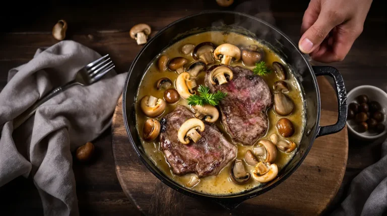 Filet mignon aux champignons et moutarde : un plat fondant et crémeux prêt en 30 minutes